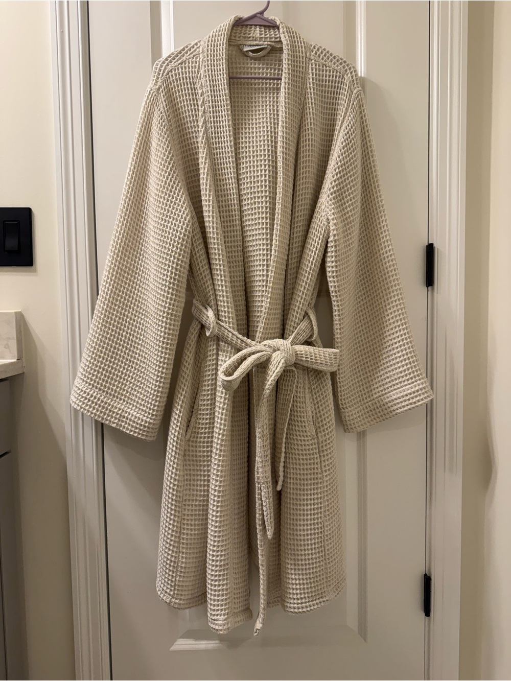 Parachute Waffle Robe - TAN - Picture 2 of 5